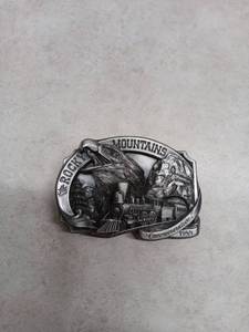 lot 3091 image: Rocky Mountains Commemorative 1988 Belt Buckle 1608 of 2500