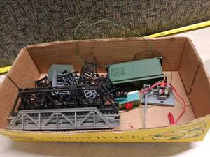 lot 3150 image: Model Train Track Bridges Power Supply Controller and Accessories