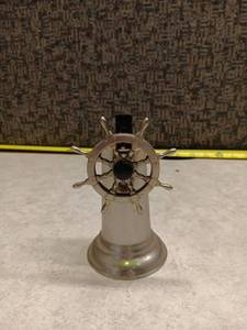 lot 3180 image: Hamilton Lighter Chrome Nautical Ships Wheel