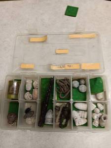 lot 3189 image: Archaeological Artifacts Collection Organized Storage Boxes