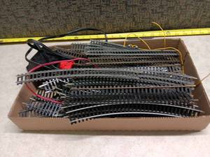 lot 3195 image: Model Train Tracks 2 sets with Transformer