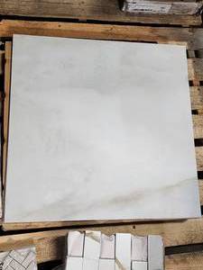 lot 34 image: 2-Boxes of 24x24 Onyx White Porcelain Tile (Approx 35sf)