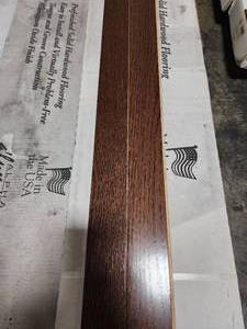 lot 88 image: 6-Boxes of 2 14x 34 Oak Tuscan Brown Prefinished Hardwood Flooring (Approx. 144sf)