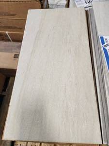 lot 33 image: 14-Boxes of 12x24 Linden Point White Porcelain Tile (Approx. 245sf)