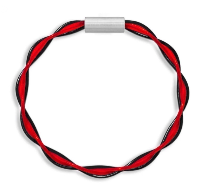 lot 125 image: Stringlet Brand Tennis String AC DC Twist Bracelets - 4pk