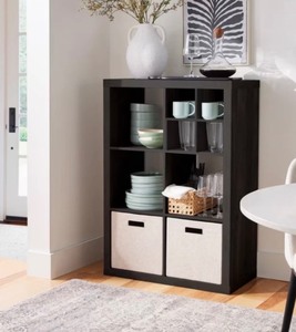 lot 6 image: Better Homes & Gardens 6 Cube Storage Organizer, Charcoal