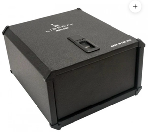 lot 3 image: LIBERTY  HDX-250  BLACK  BIOMETRIC GUN VAULT - Retail $250