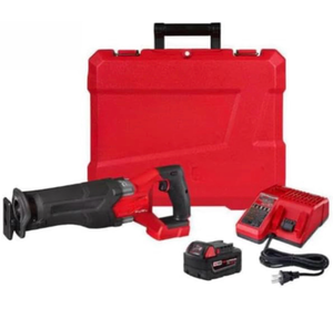 lot 7 image: Milwaukee 2821-22 18V Li-Ion Brushless Cordless SAWZALL Reciprocating Saw Kit - Retail $575
