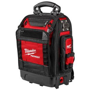 lot 31 image: NEW Milwaukee 48-22-8303 PACKOUT Tear Resistant Ballistic Structured Backpack LOT 4111 - Retail $330