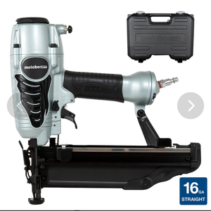 lot 39 image: Metabo HPT� Pneumatic 16-Gauge Straight Finish Nailer - Retail $129