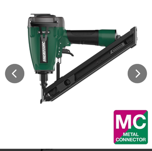 lot 41 image: Masterforce� Pneumatic Metal Connector Nailer - Retail $230