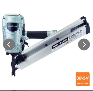 lot 42 image: Metabo HPT� Pneumatic 30-34° Clipped Head Framing Nailer - Retail $219