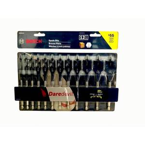 lot 45 image: Bosch Genuine OEM Replacement 12 Pc Spade Set - DSB5012 - Retail $178