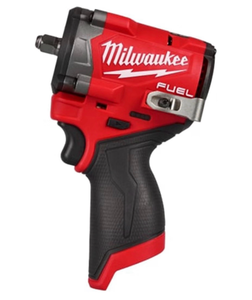 lot 65 image: Milwaukee Electric - M12 FUELTRADE Stubby 38 Impact Wrench with 2.5ah Battery - Retail $250