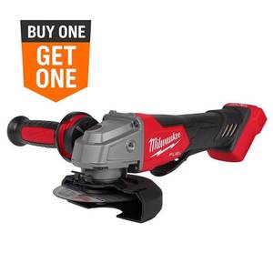 lot 66 image: Milwaukee 2880-20 M18 FUEL 4-12   5  Cordless Grinder �� Paddle Switch  No Lock  11A Corless Power   8 500 RPM  Brushless Motor with 3.0ah battery - Retail $240