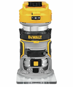 lot 89 image: DEWALT 20V Max XR Cordless Router, Brushless, Tool Only (DCW600B) - Retail $150