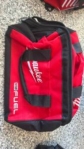 lot 95 image: Milwaukee M18 Fuel Tool Bag Red Black 12 - Retail $35