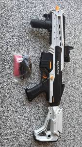lot 106 image: Electric Gel Ball Blaster Automatic Toys Guns 170 Foot Range Reality Toy Guns with Scope Shooting Toys with Semi Full-Auto Triple Burst Modes Outdoor Shooting Games Toys Gift for Ages 14 - Retail $79