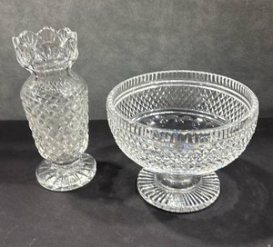 lot 1034 image: Waterford Crystal Bowl with Vase