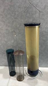 lot 1079 image: Bird Feeders Largest is 21 inches tall