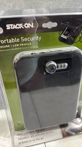 lot 1088 image: Stack-On Portable Security Safe Low Profile Combination Lock