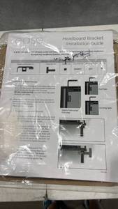 lot 1089 image: Ease Headboard Bracket with installation guide