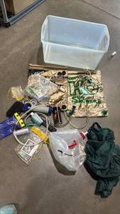 lot 1099 image: Fishing Tackle Lot Pro Shower II Waders Net Reels Lines Accessories