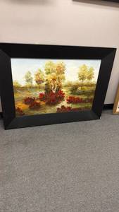 lot 1200 image: Framed wall decor 33 x 45 in
