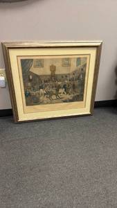 lot 1202 image: Framed wall decor 29 x 32 in