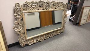 lot 1203 image: LaBarge large ornate framed mirror 43 x 62 in