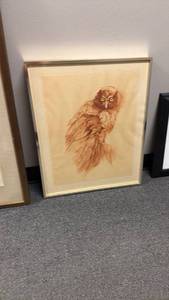 lot 1205 image: Framed wall decor 24 x 19 in
