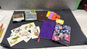 lot 2052 image: Journals, post cards, sticky notes and more