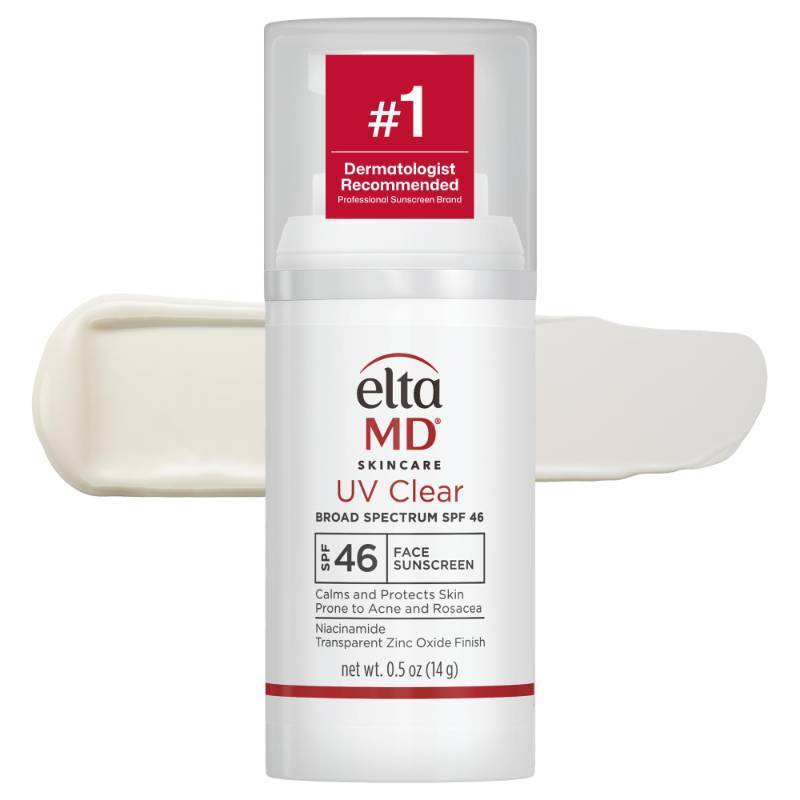 lot 39490 image: EltaMD UV Clear Untinted Face Sunscreen with Zinc Oxide, SPF 46, 0.5 oz (The cap is missing) - Retail $23