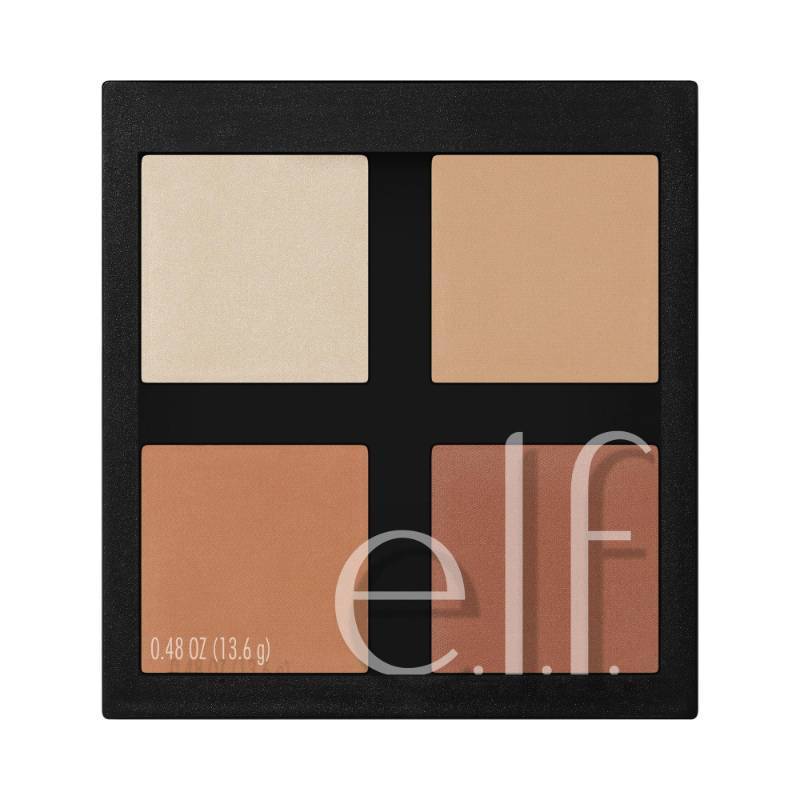 lot 39552 image: e.l.f. Contour Palette, 4 Shades, Customizable, Easy to Apply, Sculpts, Shades, Brightens, LightMedium, Infused with Vitamin E, All-Day Wear, 0.56 Oz - Retail $9