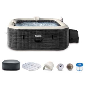 INTEX PureSpa Plus Greystone Deluxe 6 Person Spa w/ Jets - Retail: $860