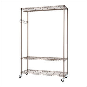 Trinity Rolling Garment Rack Bronze Anthracite TBFPRA-2707
