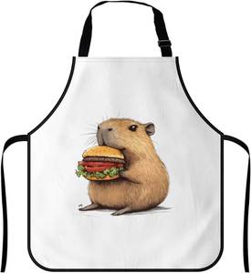 lot 69789 image: Funny Capybara Apron For Men Women Kitchen Baking Gardening Sewing Bbq Waterproof Cute Gifts