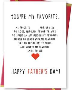 lot 69800 image: 8 x 5.3 inches Ziwenhu Funny Fathers Day Cards Gifts for Men Dad Husband Boyfriend