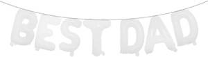 lot 69826 image: 16 Inch Best Dad Balloon Set Happy Fathers Day Balloons, Worlds Best Dad Balloons  Fathers Day Decorations for Party, Best Dad Decorations, Fathers Day Balloon (BEST DAD White)