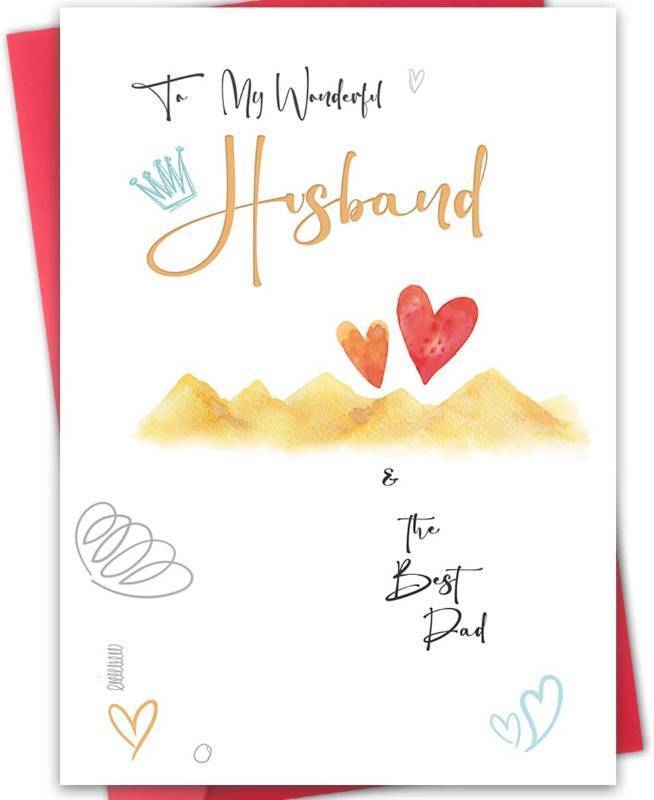 lot 68183 image: 8 x 5.3 inches  20.5 x 13.1 cm Hongshan Funny Fathers Day Card,Fathers Day Cards Gift from Wife