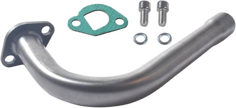 lot 68187 image: Upgrade Exhaust Pipe with Female Threaded Design for Predator 212cc & 196cc Go Kart & Mini Bike, Fit for Coleman Powersports CT200U, CT200U-EX, BT200X, and for Honda GX160, GX200 Engines