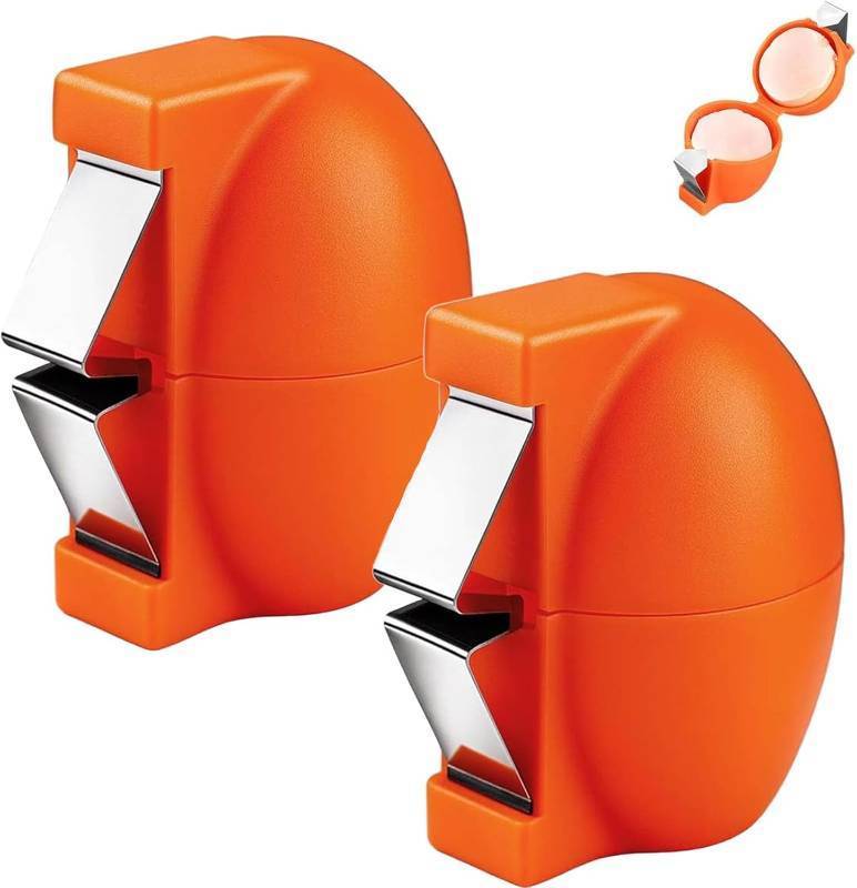 lot 68249 image: 2026 New Egg Shell Opener, 2Pcs Stainless Steel Egg Cracker Tool, Multifunctional Egg Shell Opener for Raw & Hard-Boiled Eggs, Handheld Kitchen Gadget for Easy Peeling & Separating
