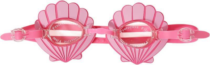 lot 68259 image: One Size LUV HER Seashell Youth Swim Goggles   Mermaid-inspired, anti-fog, UV protection, adjustable strap for kids