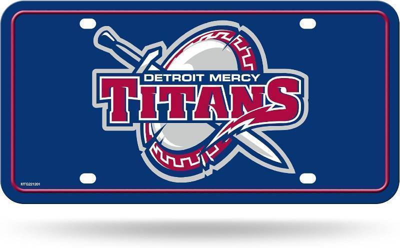 lot 66844 image: Rico Industries NCAA Detroit Mercy Titans Metal Auto Tag 6 x 12 - Great for TruckCarSUV