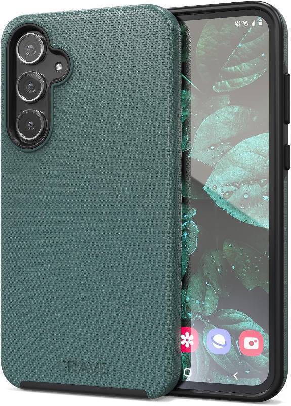 lot 68011 image: Crave Dual Guard for Samsung Galaxy A55 Case - Forest Green