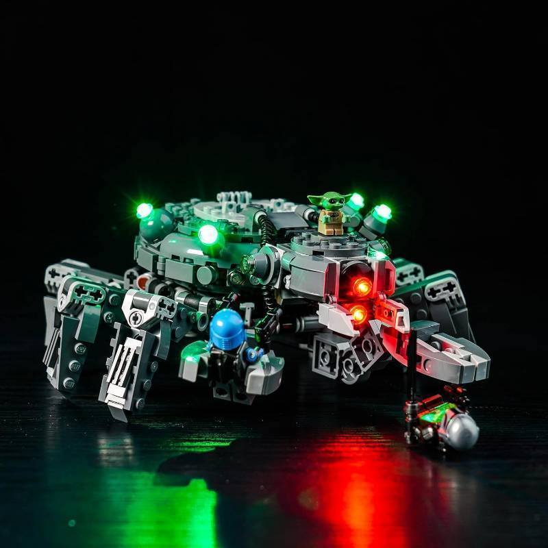 lot 68061 image: BrickBling LED Light Kit Compatible with Lego Spider Tank, Creative Lighting Compatible with Lego 75361-No Model, Lights Only