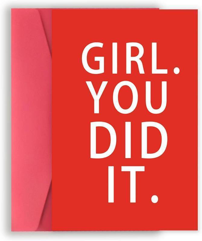 lot 68146 image: 8 x 5.3 inches Asmallgf Congratulations Card for Daughter Sister, Sweet Graduation Gifts for Her, Girl You Did It