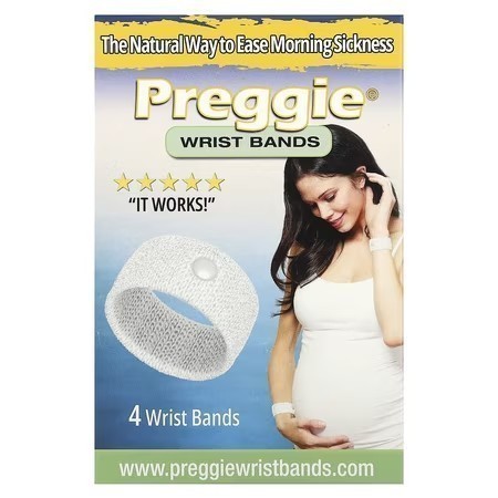 lot 69547 image: Preggie Wrist Bands, White, 4 Wrist Bands