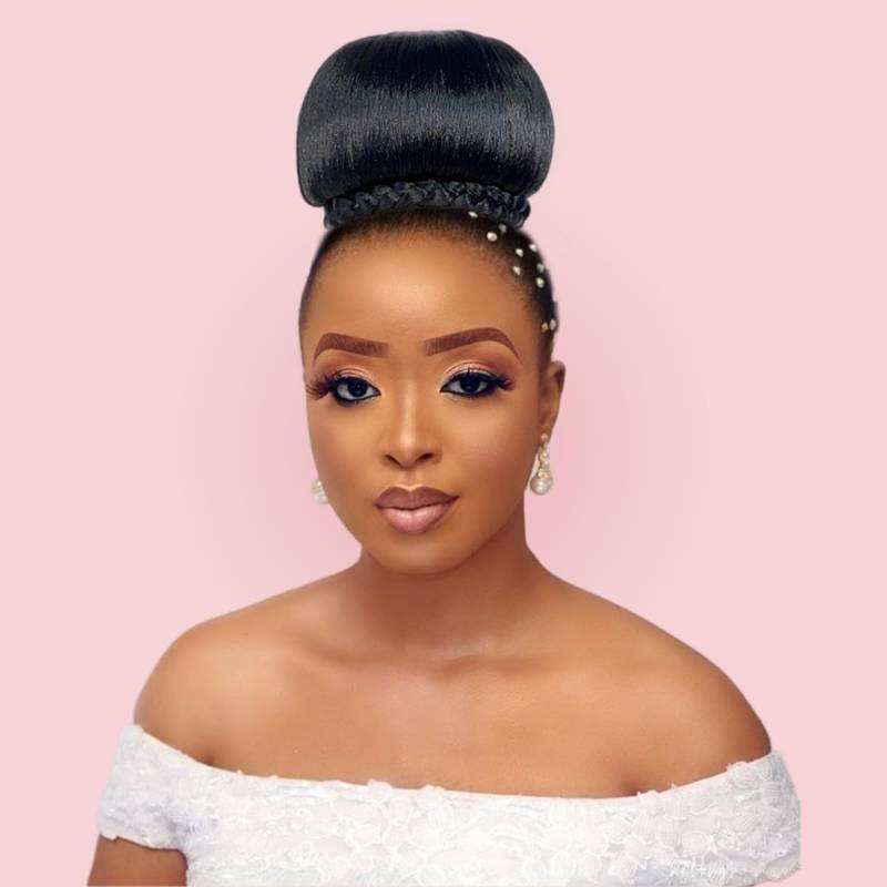 lot 68273 image: Extra Large VAVANGA Extra Large Braided Hair Bun for Bride