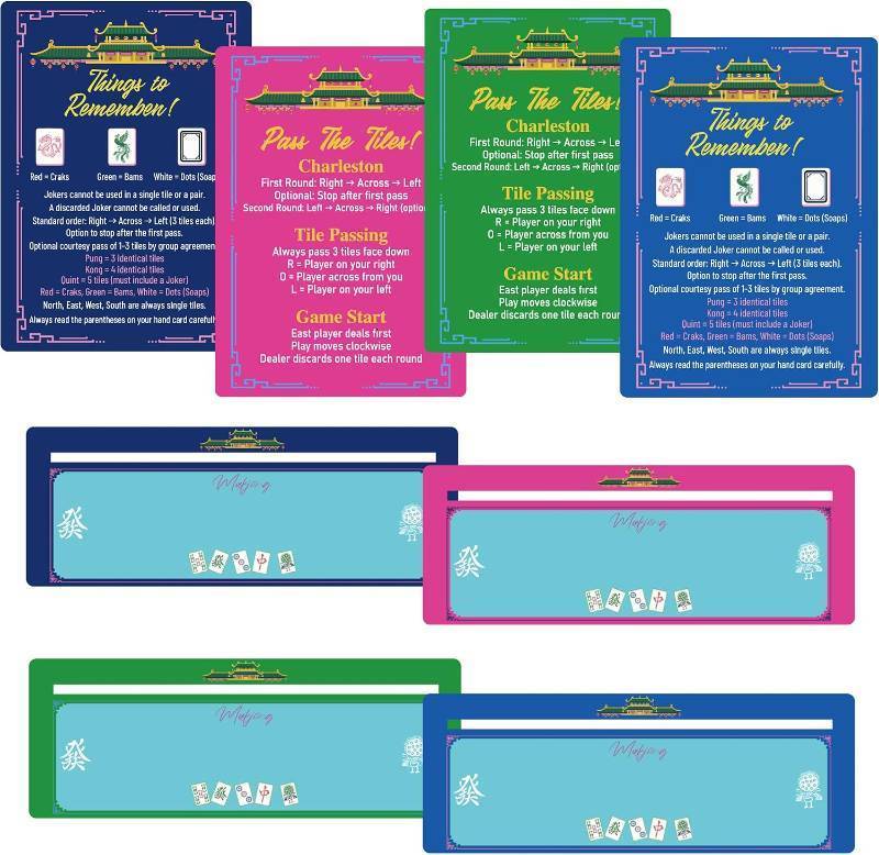 lot 68278 image: TheClover Mahjong Line Reader - Mahjong Line Finder for 2026 Mahjong Card, Classic Wall Design American Mahjong Accessories, Mahjongs Gifts for Women & Lovers